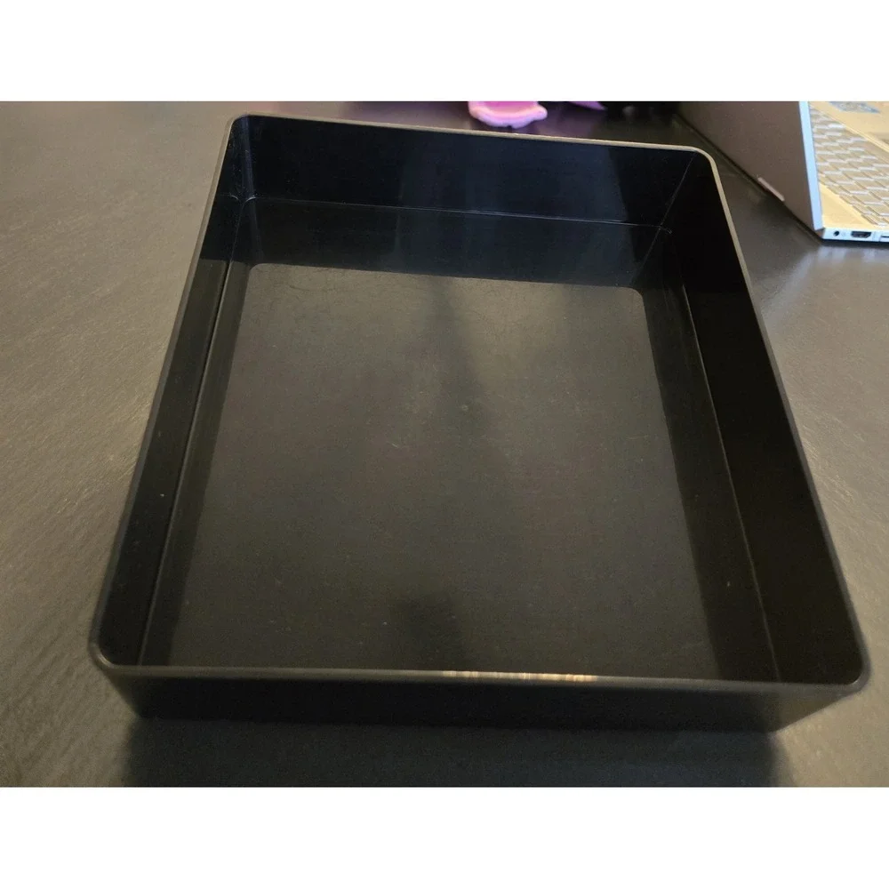 Vintage‎ Black Plastic Crane Birds Asian Box